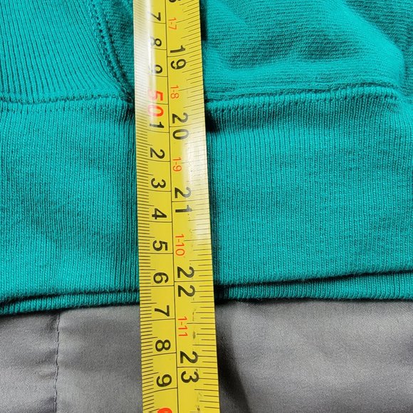 Champion Reverse Weave Womens Medium Green Pullover Sweater Long Sleeve Athletic - Picture 8 of 9